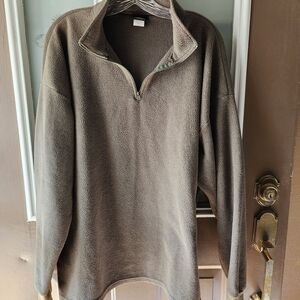 Men's Brown Quarter-Zip Sweater